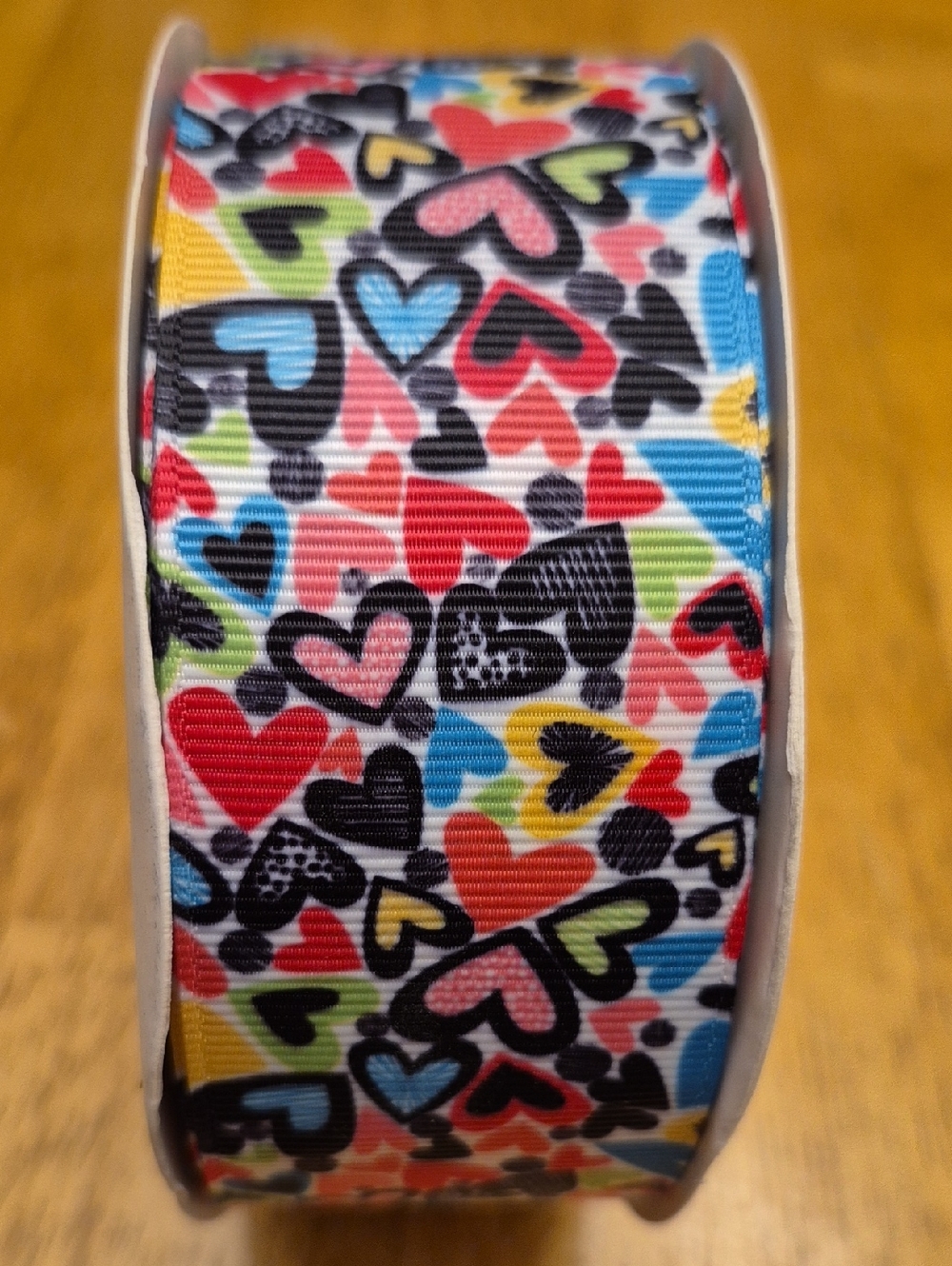 Grosgrain Ribbon 25 Yards 1.5" Hairbow Center Pop Hearts